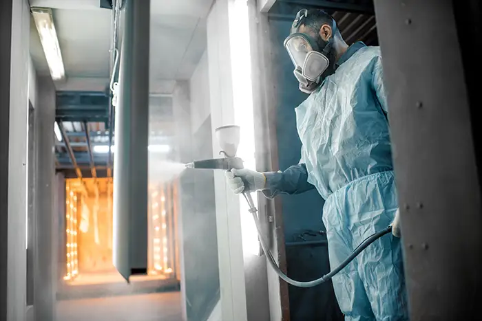 Powder coating process of metal products Powder coating process of metal products
