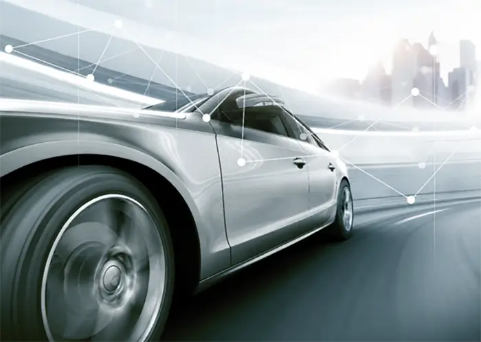 A fast car - an abstract view