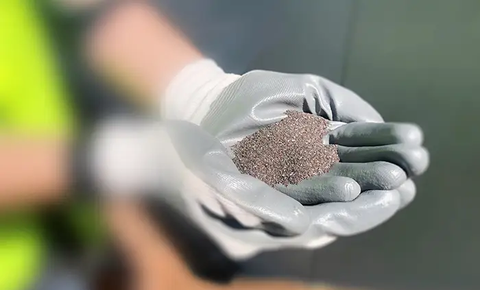 Abrasives held in protect gloves