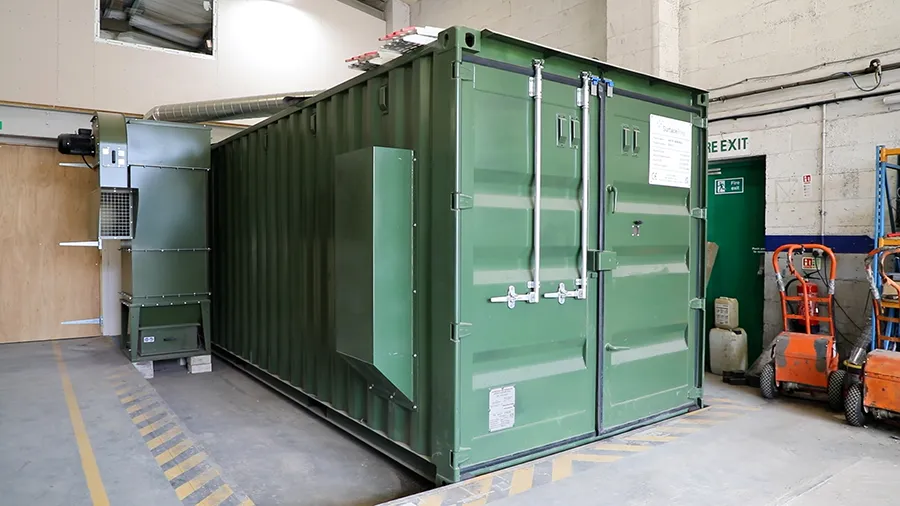Containerised Blast booth
