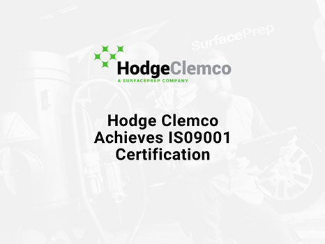 Hodge Clemco Achieves ISO9001 Certification