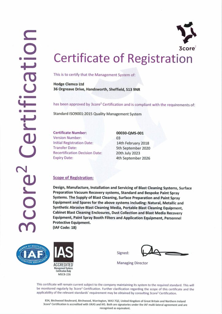 ISO9001 Certification