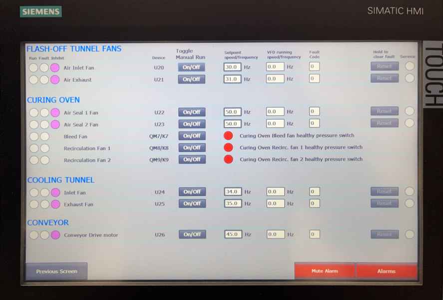 Powder Coating Control Systems