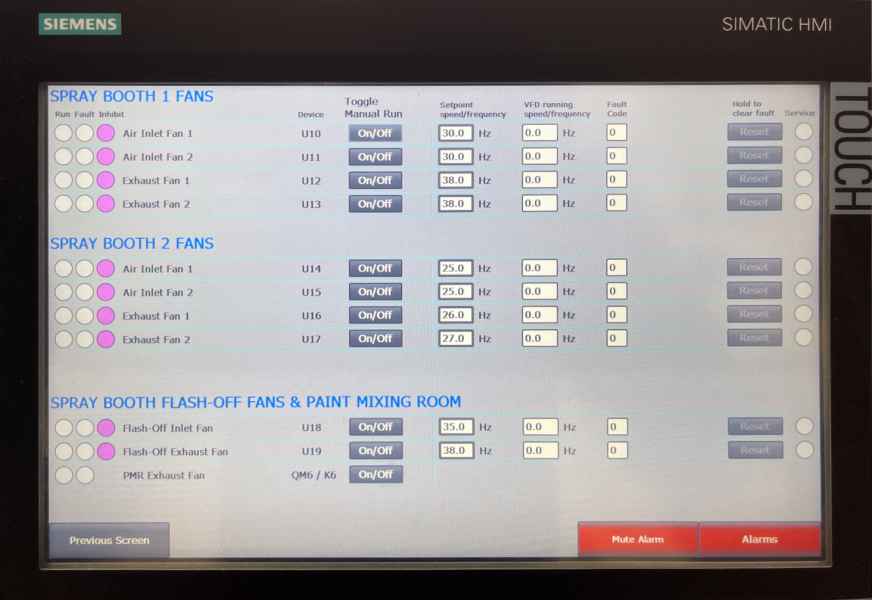 Powder Coating Control Systems