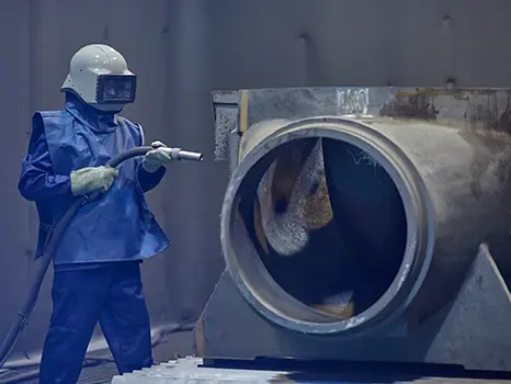 Blast cleaning equipment