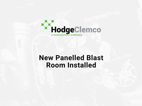 New Panelled Blast Room Installed