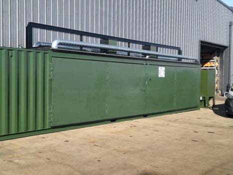 Containerised blast room